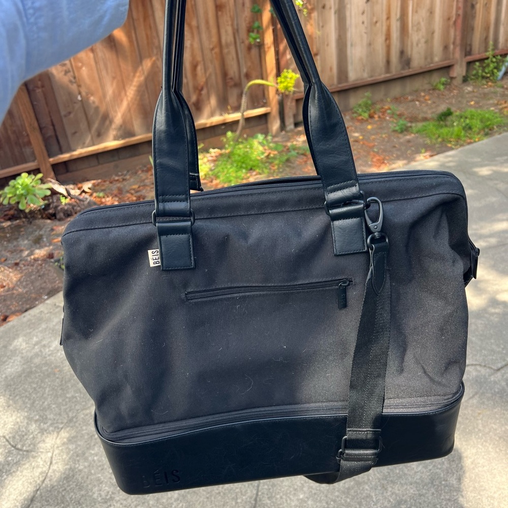 BEIS Black The Weekender Bag